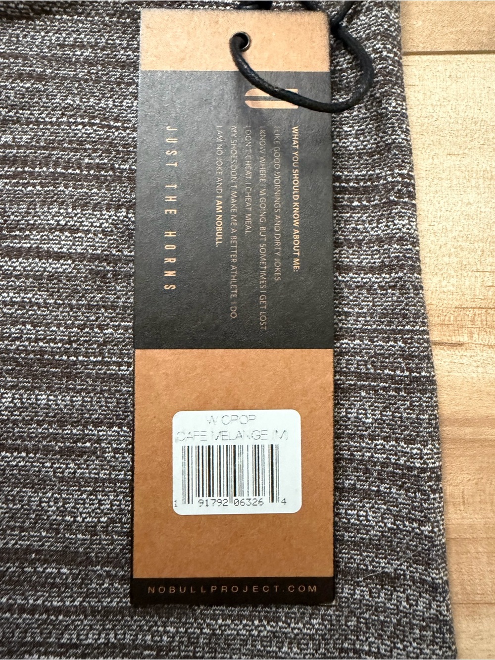 NWT NOBULL Crop Leggings Cafe Heather Gray Training Tights Size M - Picture 6 of 10